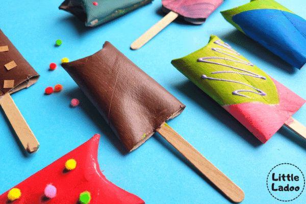 Colourful popsicles craft