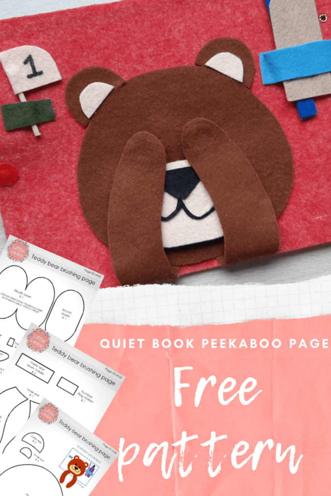 free template peekaboo teddy