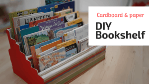 reuse ideas bookcase from cardboard