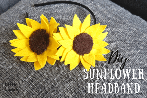 DIY sunflower headband