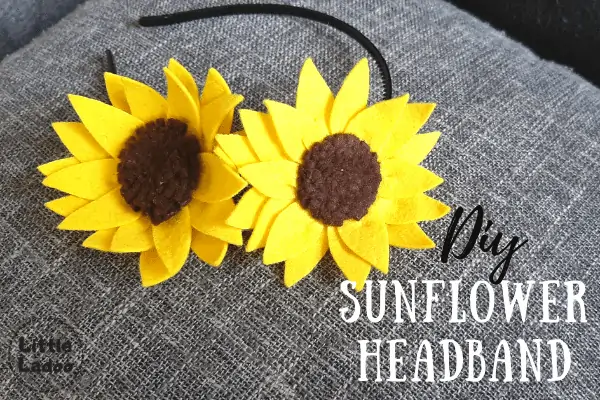 DIY sunflower headband