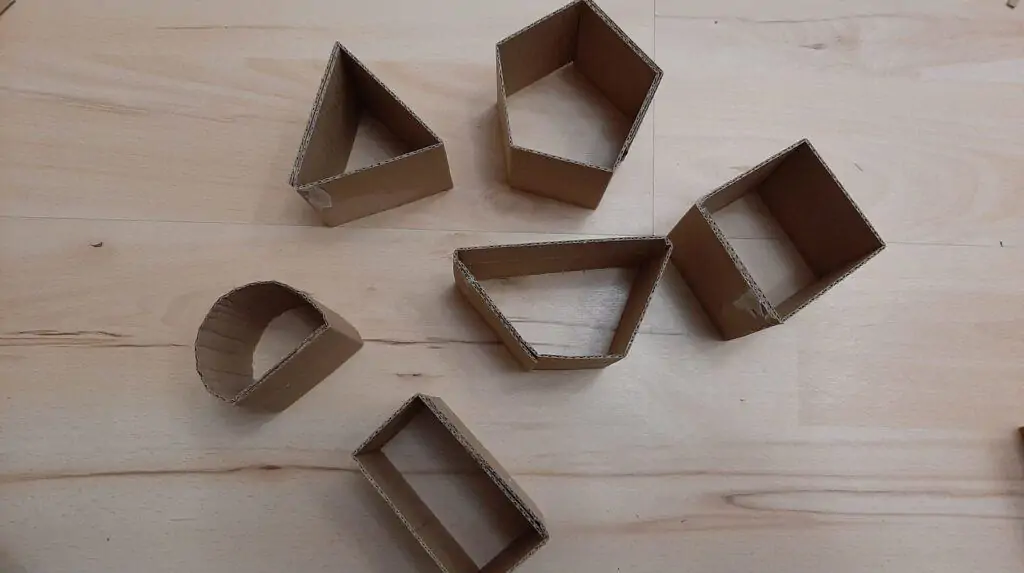 Cardboard car parking shape garage