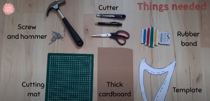 things needed to make a cardboard string instrument