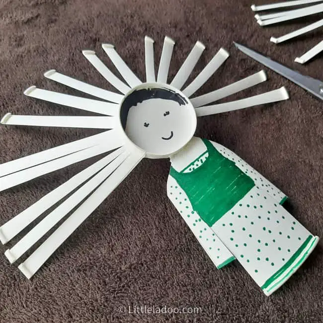 paper doll to practice scissor skill