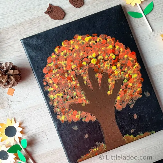 fall handprint tree