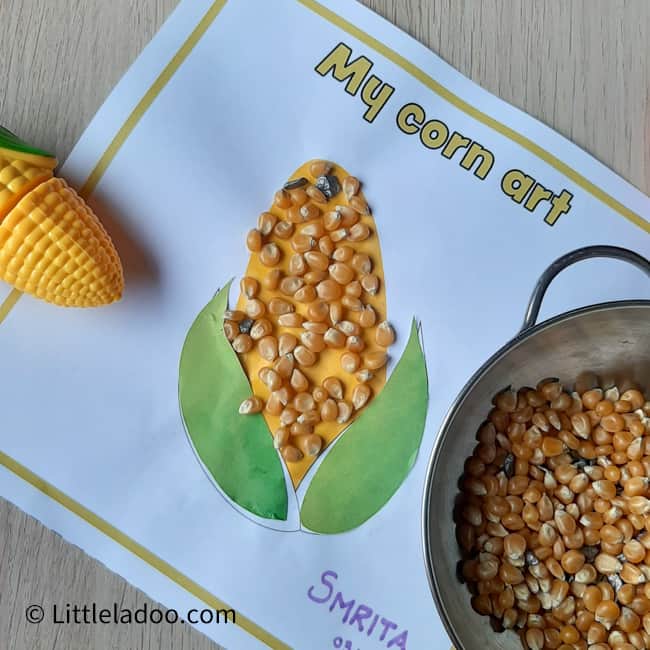 Corn craft and corn kernels