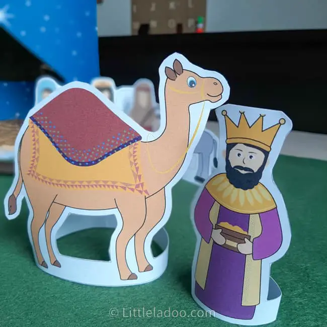 wise man and camel from nativity