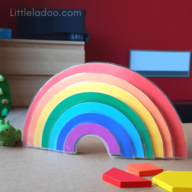 Rainbow printable craft