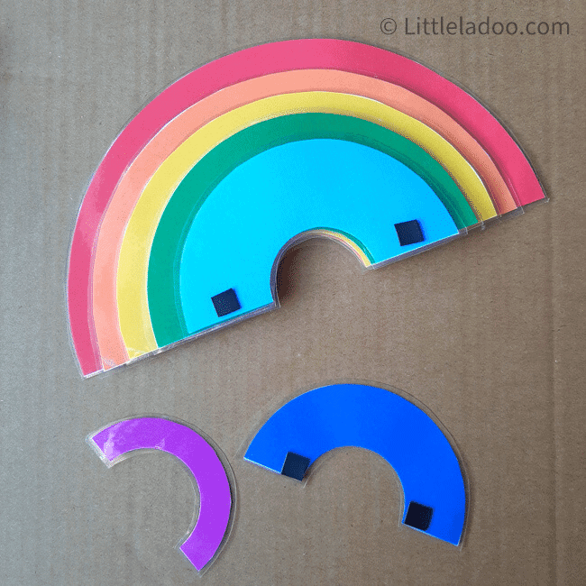 pieces of rainbow printable