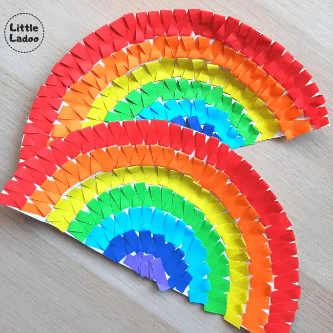 Paper Plate Rainbow Craft - Easy craft idea to try with your kids